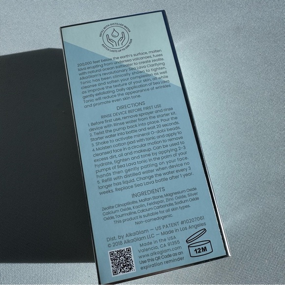 NWT Alkaglam Sea Lava Clarifying Toner - Picture 3 of 4